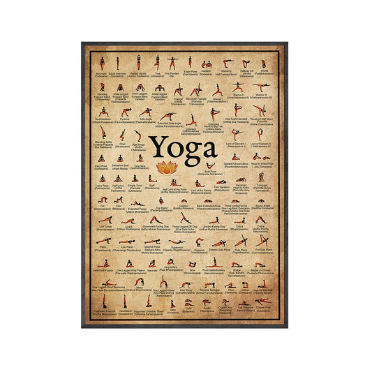 Yoga Pose Ashtanga Health Poster Canvas Wall Art