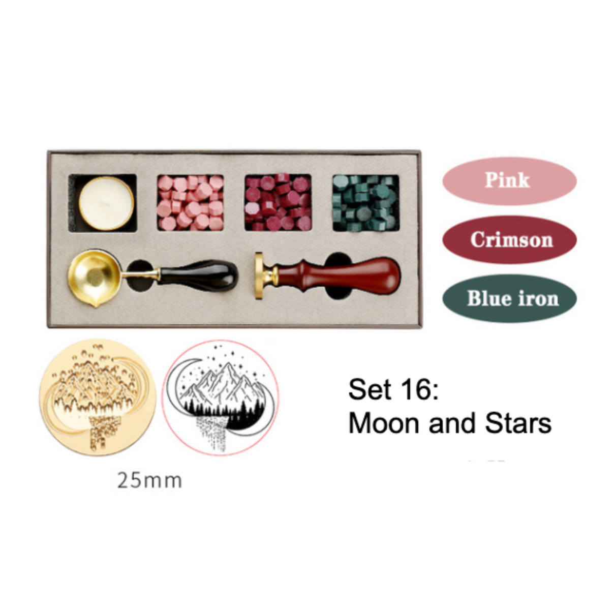 Introducing the DIY Wax Seal Gift Box Kit! Unleash your creativity with this 6-piece set that includes everything you need to craft your own elegant wax seals. Whether it's for weddings, stationery, craft gifts, invitations, or any DIY project, this kit is a must-have for enthusiasts looking to add a personal touch to their creations.