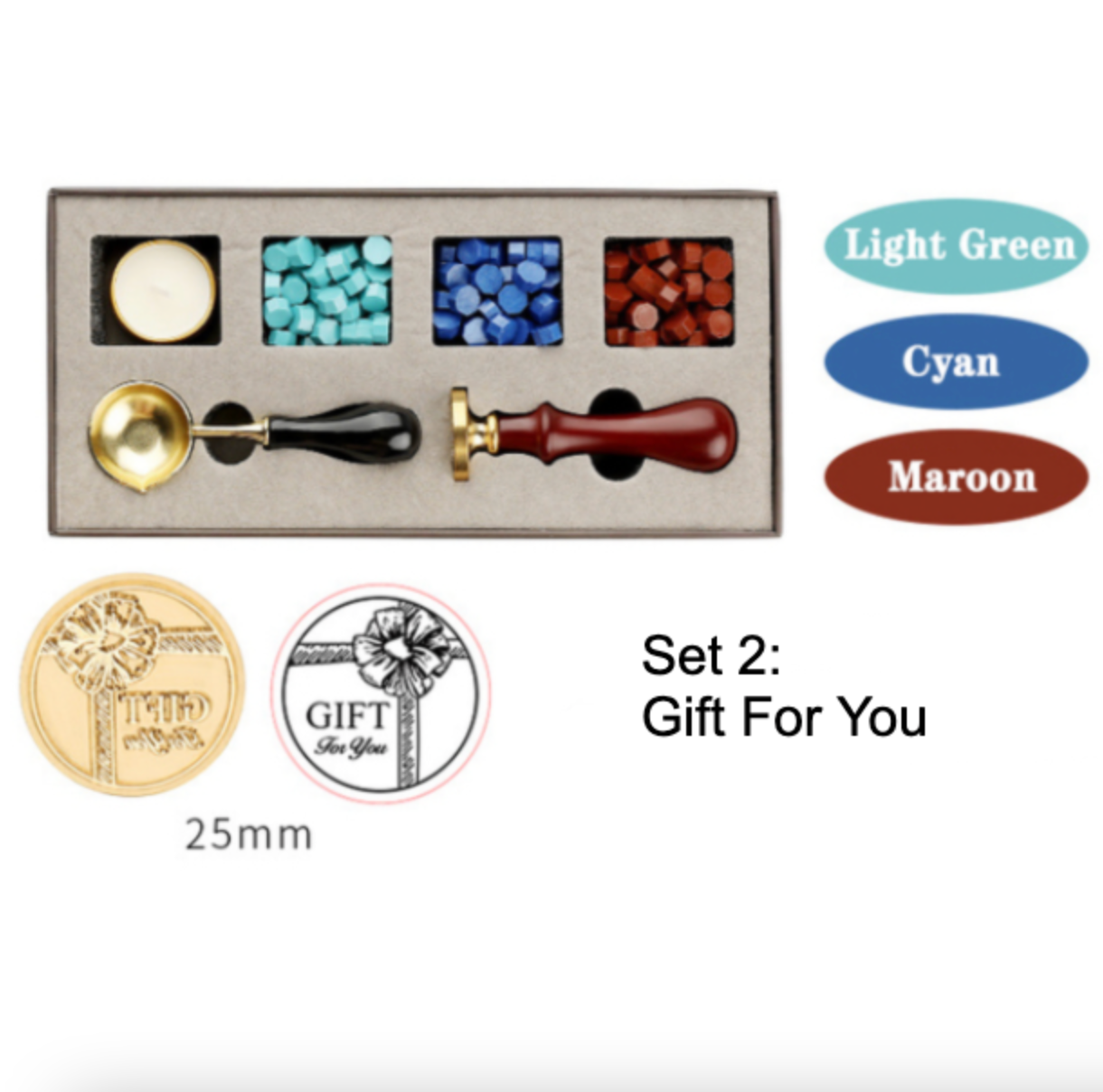 Introducing the DIY Wax Seal Gift Box Kit! Unleash your creativity with this 6-piece set that includes everything you need to craft your own elegant wax seals. Whether it's for weddings, stationery, craft gifts, invitations, or any DIY project, this kit is a must-have for enthusiasts looking to add a personal touch to their creations.