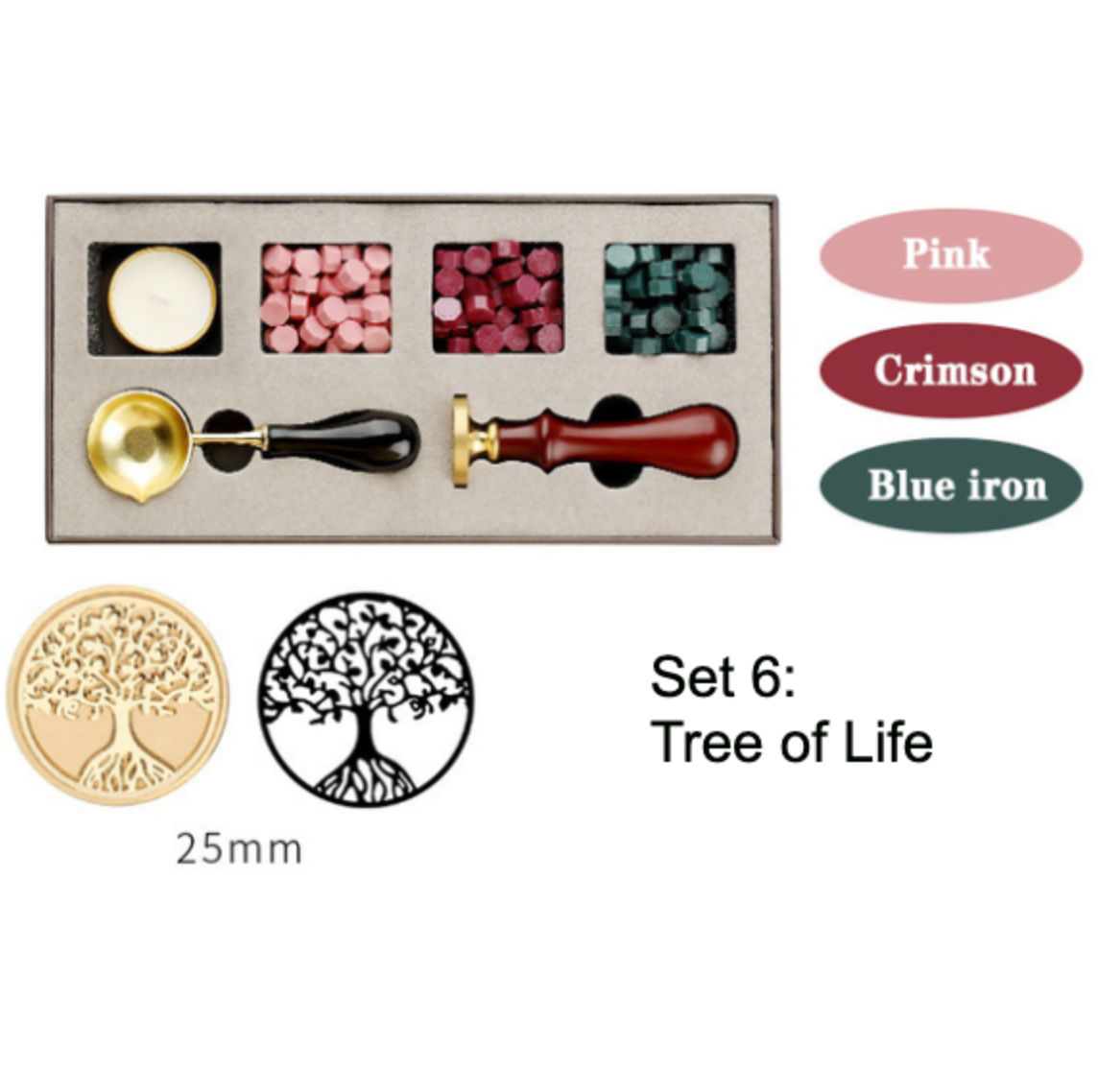 Introducing the DIY Wax Seal Gift Box Kit! Unleash your creativity with this 6-piece set that includes everything you need to craft your own elegant wax seals. Whether it's for weddings, stationery, craft gifts, invitations, or any DIY project, this kit is a must-have for enthusiasts looking to add a personal touch to their creations.