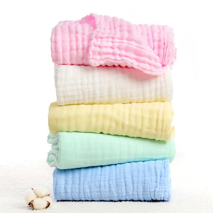 Organic Cotton Swaddle Baby Blanket in Solid Colors