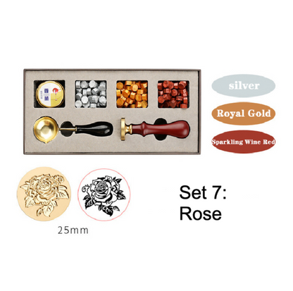 Introducing the DIY Wax Seal Gift Box Kit! Unleash your creativity with this 6-piece set that includes everything you need to craft your own elegant wax seals. Whether it's for weddings, stationery, craft gifts, invitations, or any DIY project, this kit is a must-have for enthusiasts looking to add a personal touch to their creations.