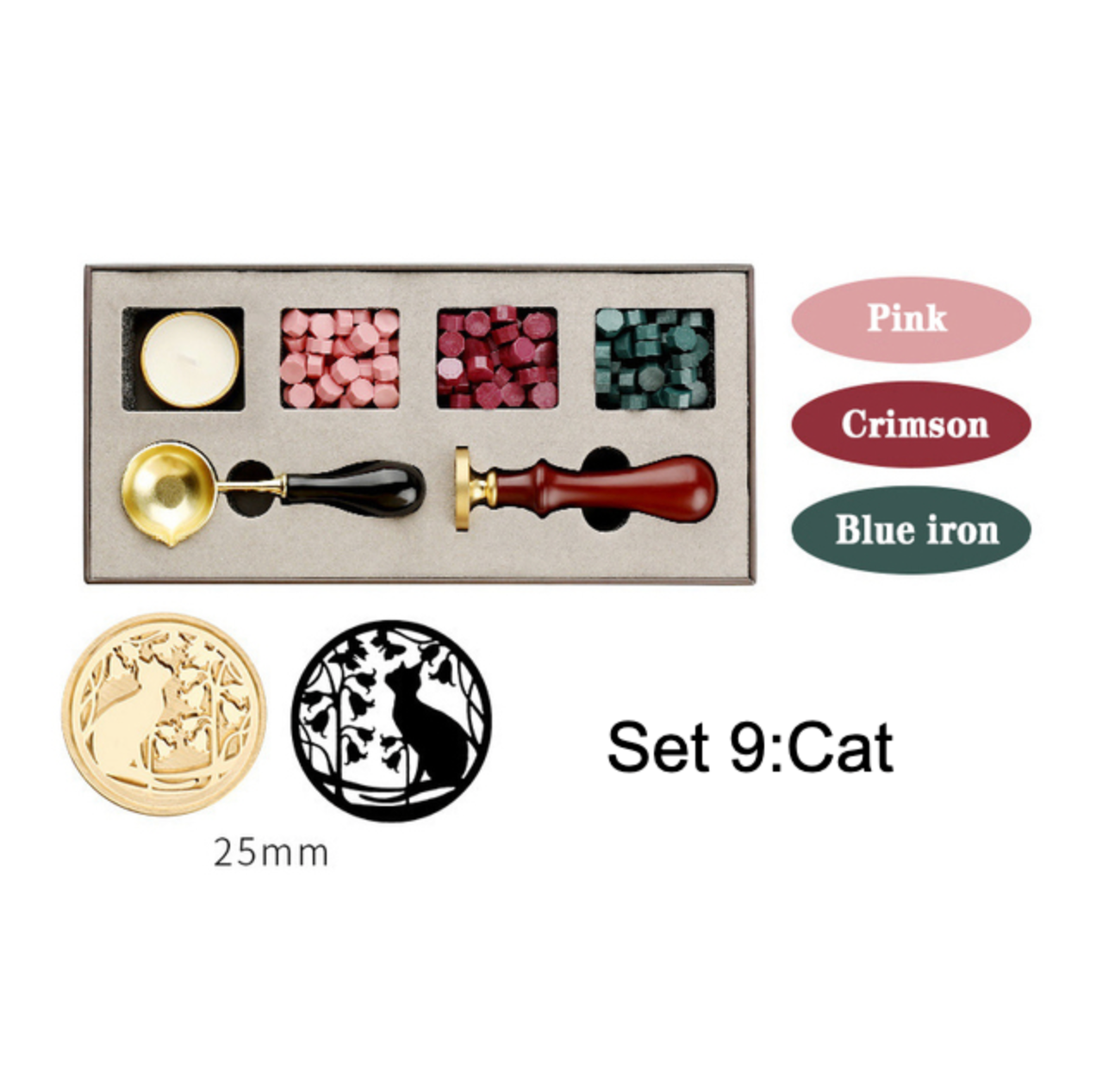 Introducing the DIY Wax Seal Gift Box Kit! Unleash your creativity with this 6-piece set that includes everything you need to craft your own elegant wax seals. Whether it's for weddings, stationery, craft gifts, invitations, or any DIY project, this kit is a must-have for enthusiasts looking to add a personal touch to their creations.