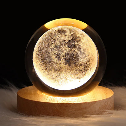 Crystal Ball Nite Light - Moon