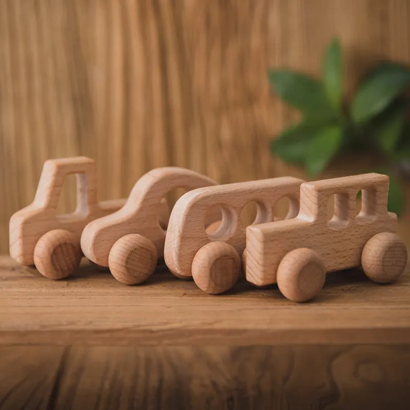 Wooden Montessori Toy Baby Teether
