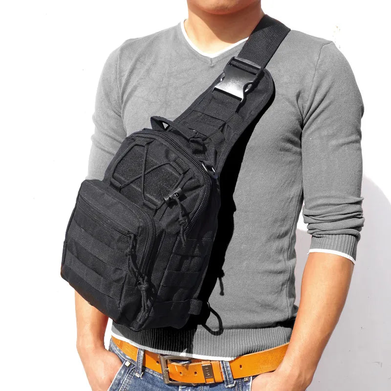 Mens Tactical Backpack Crossbody Soft Shoulder Sling Bag