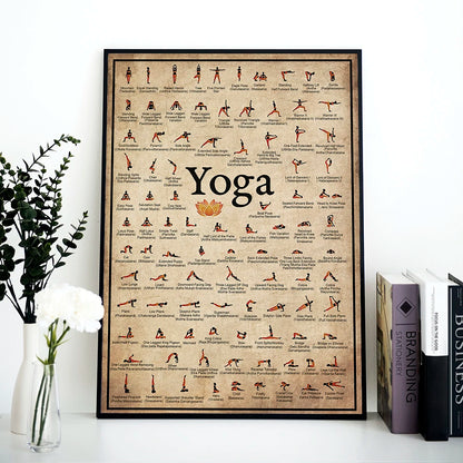 Yoga Pose Ashtanga Health Poster Canvas Wall Art