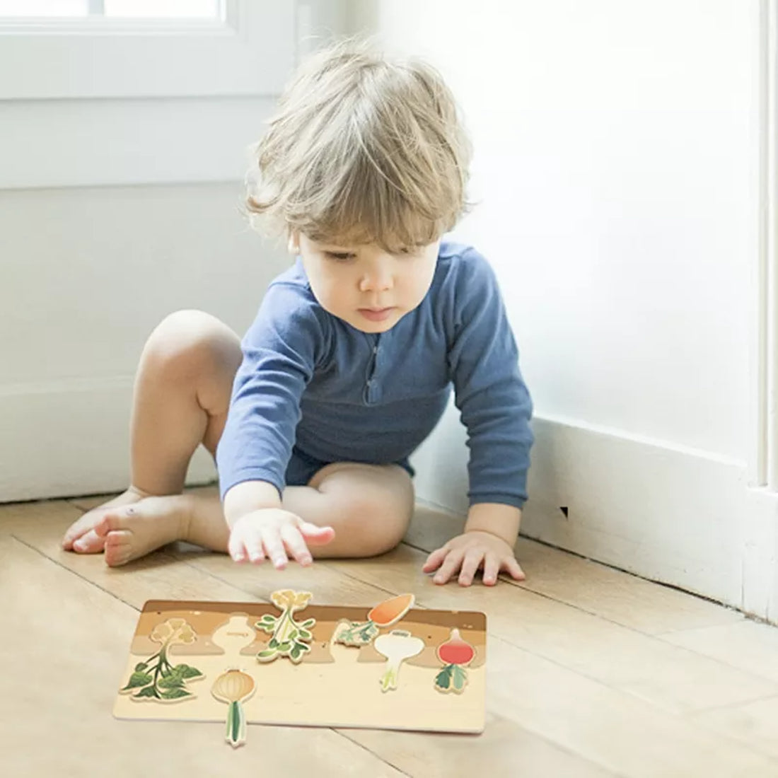 Montessori Vegetable Wood Board Toy Puzzle Image 1.jpg