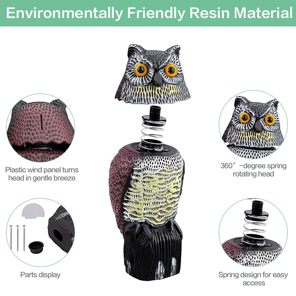 Garden Owl Scarecrow Outdoor Pest Control