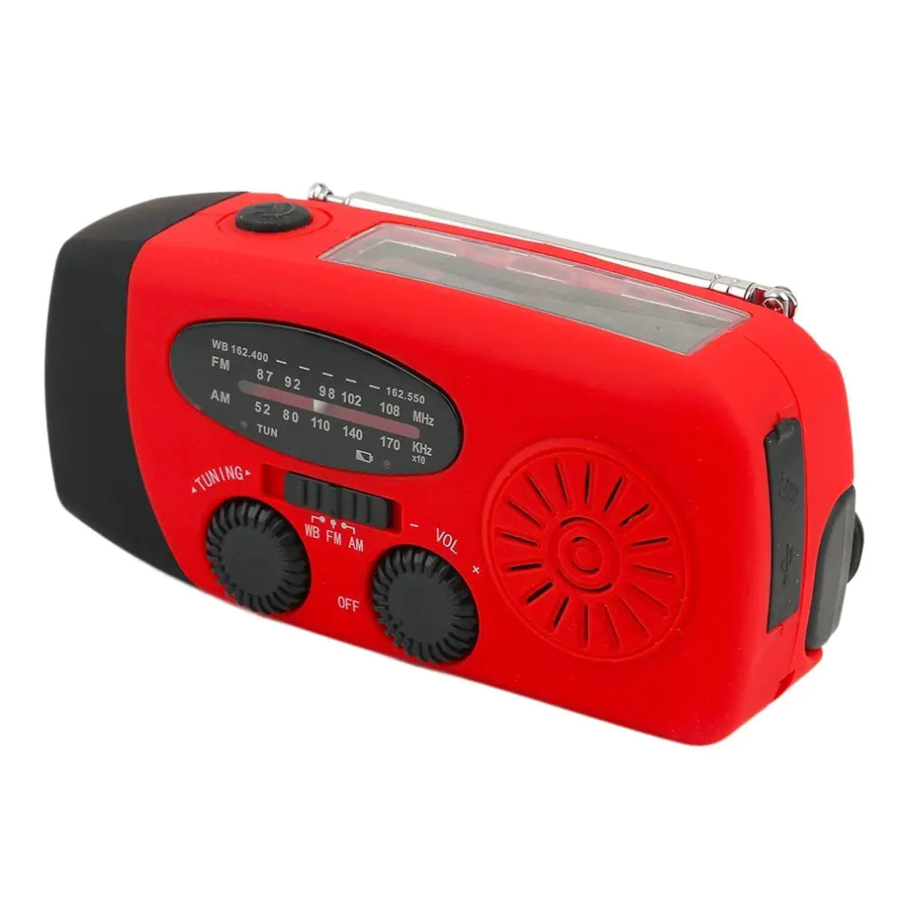 Portable Emergency Solar Hand Crank Radio LED Flashlight