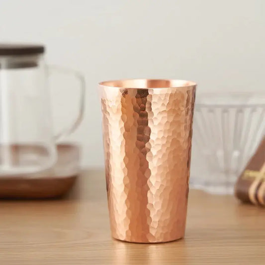 Handcrafted Pure Copper Cup Hammered Drinkware