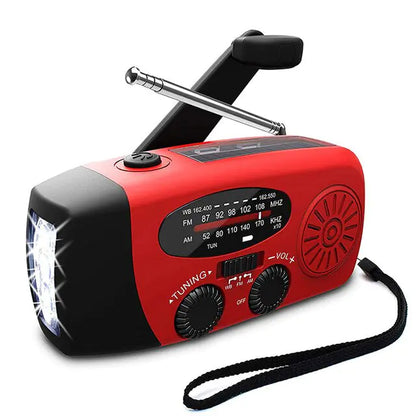 Portable Emergency Solar Hand Crank Radio LED Flashlight