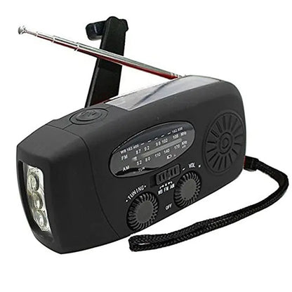 Portable Emergency Solar Hand Crank Radio LED Flashlight