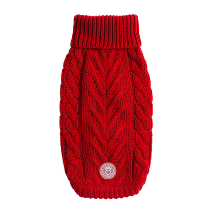 Red Chalet Dog Sweater